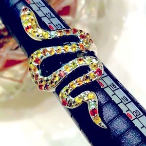 Genuine Sapphires 14KGP Ring